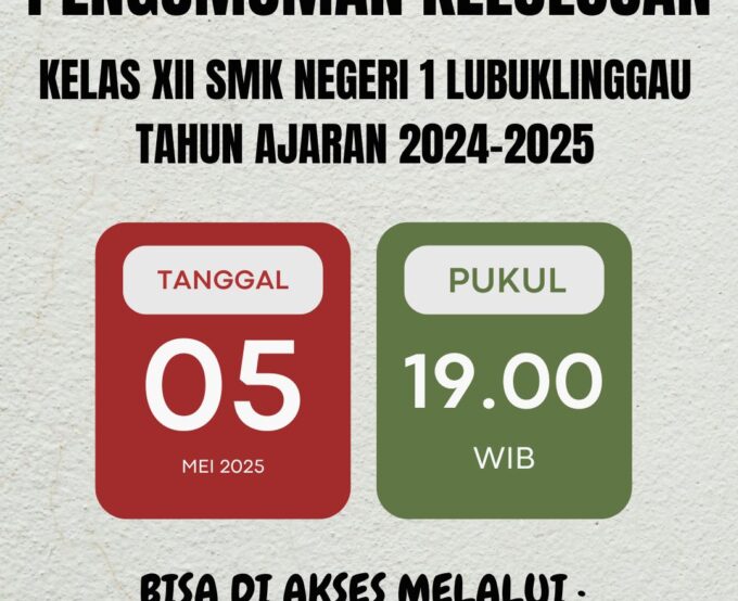 INFORMASI KELULUSAN KELAS XII TAHUN AJARAN 2024-2025